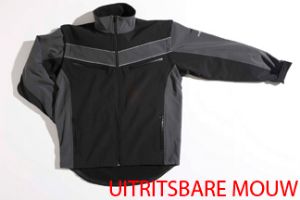 Afbeeldingen van Beton Bouw Jas softshell zwart/grijs