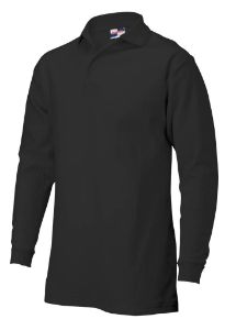 Afbeeldingen van Jurriens Shirt polo lange mouw zwart