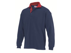 Image de naakt Sweater Polo Rom88 navy/rood