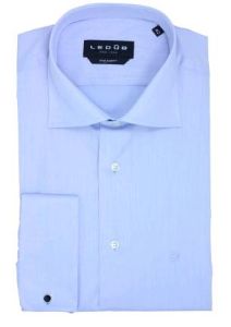 Image de LeDub dames overhemd korte mouw licht blauw