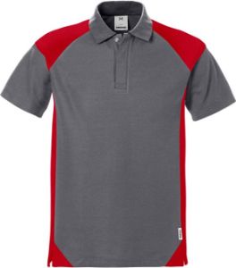 Bild von HEK polo grijs-rood