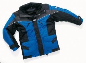 Afbeeldingen van Lekkerkerker Jas kolding fleece zwart/korenblauw