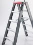 Bild von Altrex Dubbel oploopbare trap - aluminium (gecoat) Falco 2x6 treden